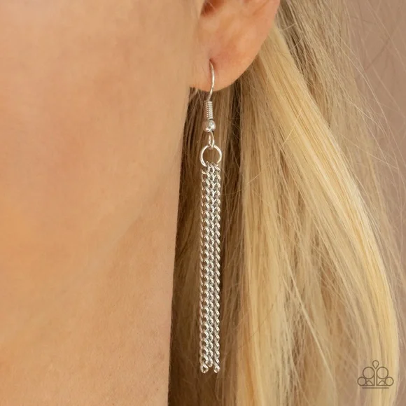 Silver/Orange necklace - Picture 3 of 4